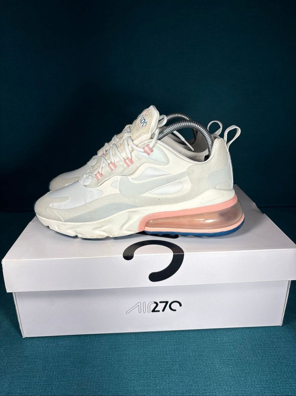 Nike Air Max 270 React American Modern Women's Size 8.5 Sneakers AT6174-100
